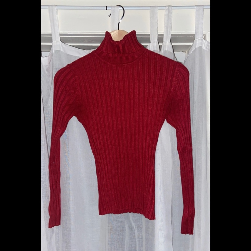 red turtleneck